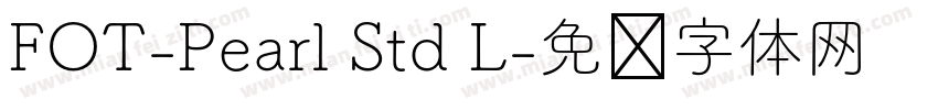 FOT-Pearl Std L字体转换